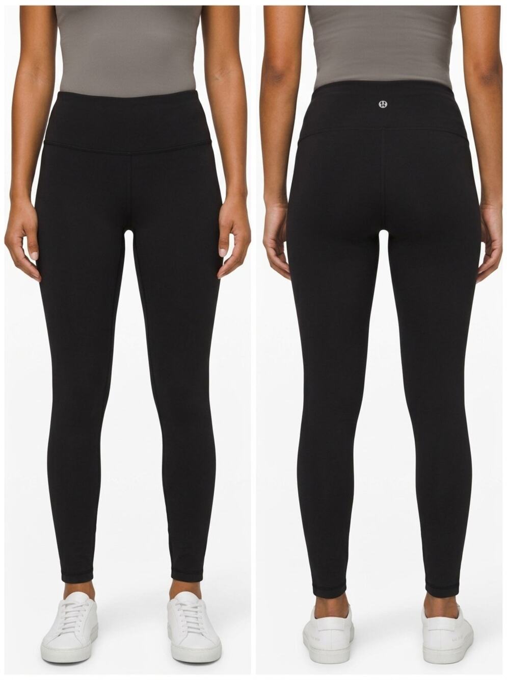 Lululemon Black Skinny Knit Stretch Leggings Women Size 4